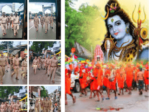 Shravan month: Lucknow police's foot patrolling brought relief to devotees
