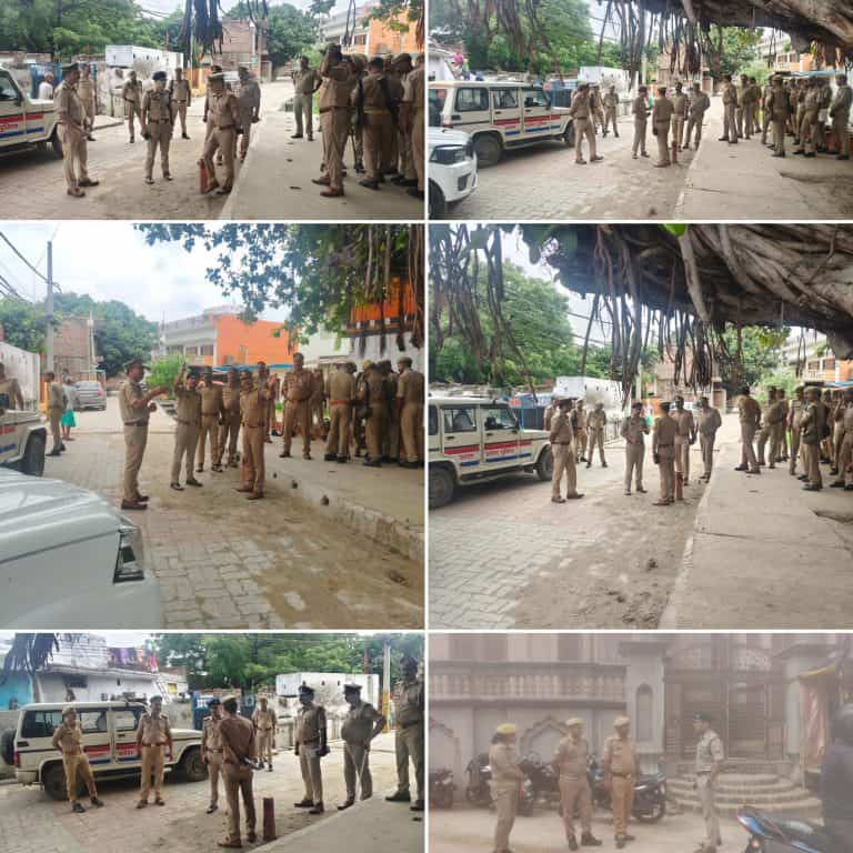 Lucknow Police's excellent management on Moharram, assurance of security with route march and drone surveillance