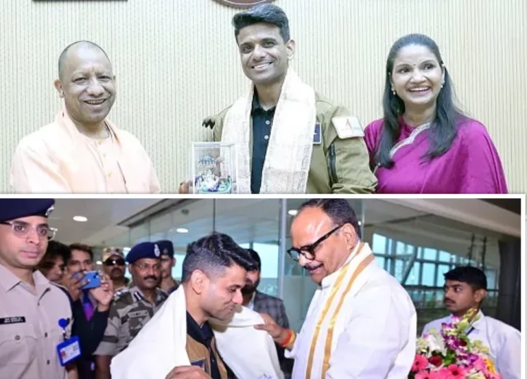 Space hero Shubhanshu Shukla gets grand welcome in Lucknow, CM Yogi announces civic honour and scholarship scheme