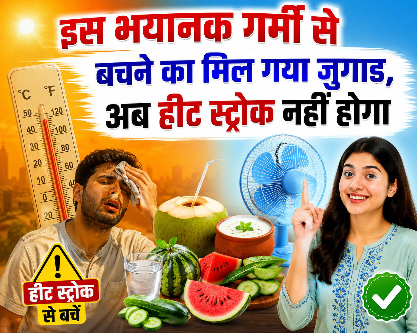 A solution has been found to escape this terrible heat, now there will be no heat stroke