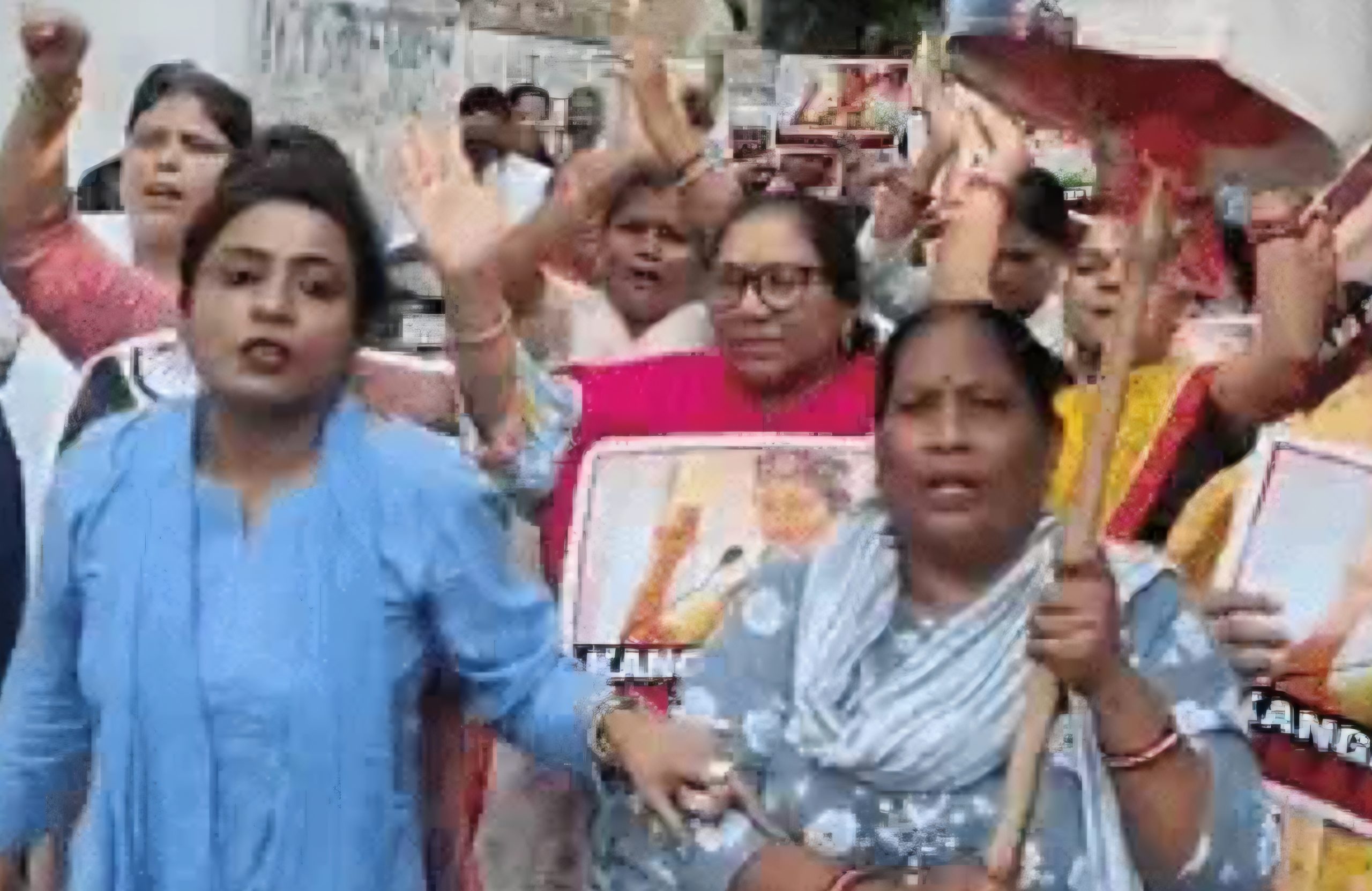 लखनऊ में कांग्रेस महिला विंग का प्रदर्शन: कंगना रनौत और प्रह्लाद जोशी का पुतला फूंका, कई कार्यकर्ता हिरासत में